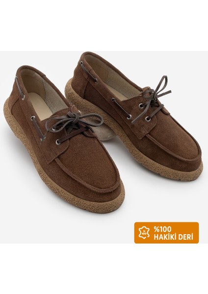 Kadın Hakiki Deri Bağlamalı Loafer Günlük Ayakkabı Enita