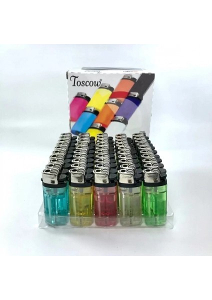 50 Adet Taşlı Mat Çakmak