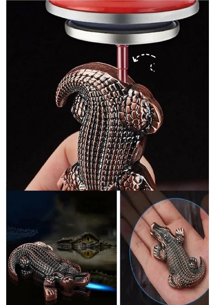 1 Adet Timsah Figürlü Çakmak Şık Tasarım Konsept Özel Hediyelik Koleksiyon Çakmak modelleri