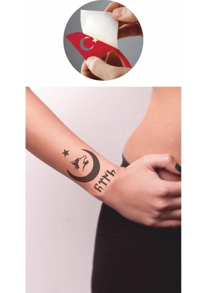 Asil Kan Göktürkçe Bozkurt Tattoo Geçici Dövme Şablonları Kına Kalıpları fiyatları