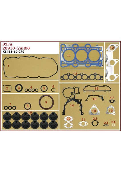 Kıa Conta Takım Picanto 1,1 12V Dizel 04-07