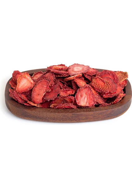 Kurutulmuş Şeker Ilavesiz Yaprak Çilek 100 Gram