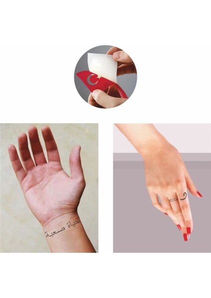 Arapça Harf Set Geçici Dövme Kına Şablonu fiyatları