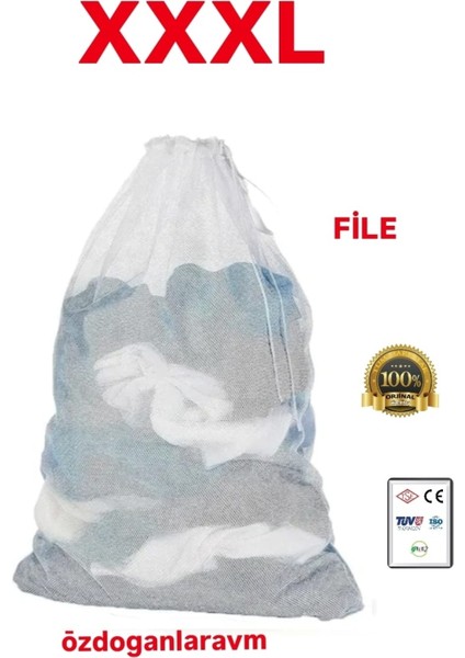 Xxxl Büyük Boy Çamaşır Yıkama Perde Tül Güneşlik Yıkama Filesi , Kirli Filesi