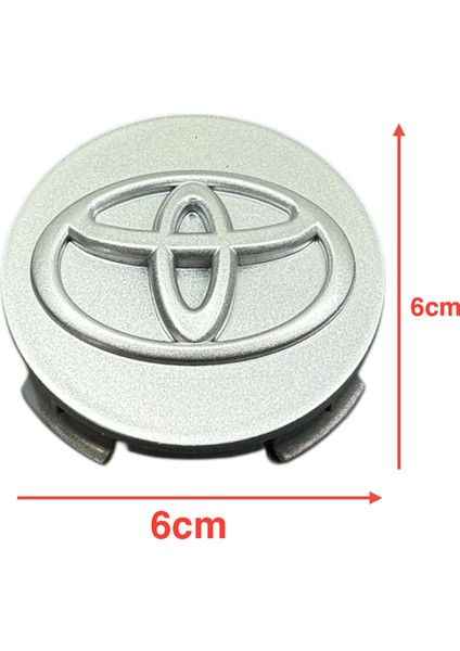 Toyota Jant Göbek Corolla 07-16 (Gri) (6 Cm)