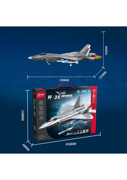 J-35 Savaş Uçağı Yapı Bloğu Seti – 620 Parça