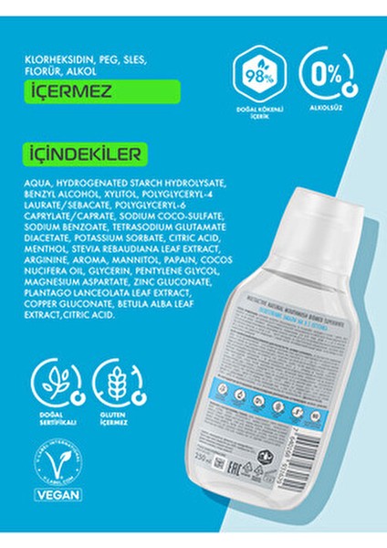 Superwhite Ağız Çalkalama Suyu 250 ml Bakteri Oluşumuna Karşı Koruma ve Beyazlatma