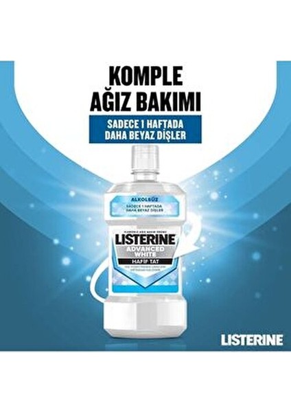 Advanced White Ağız Gargarası Alkol İçermeyen Hafif Tat 500 ml Dişleri Güçlendirir