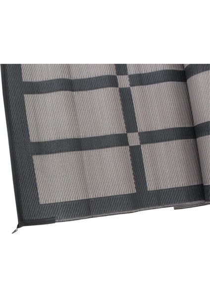 Eurotrail Karavan / Kamp Hasırı Zemin Halısı - 400 * 250CM - Siyah Gri