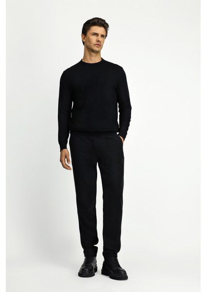 Bisiklet Yaka Regular Fit Triko Kazak fırsatları