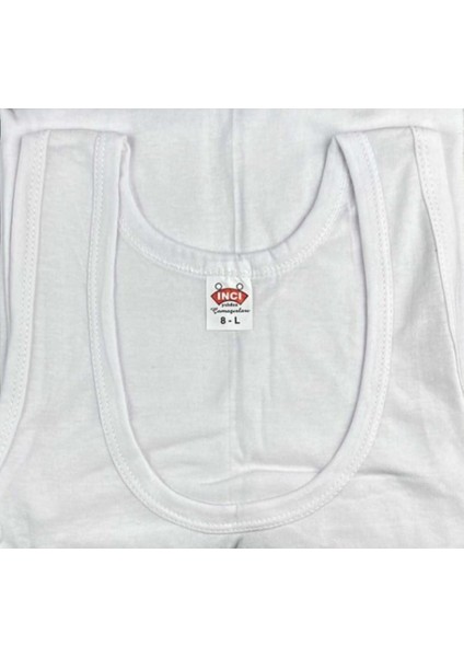 Inci Yıldız Erkek Penye Atlet -Beyaz - 6 Adet -%100 Pamuk modelleri