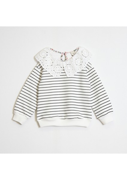 Kız Çocuk Yakalı Sweatshirt