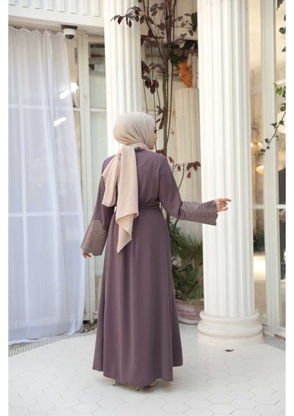 Desenli Gül Kurusu Tesettür Ferace 29105GK fırsatları