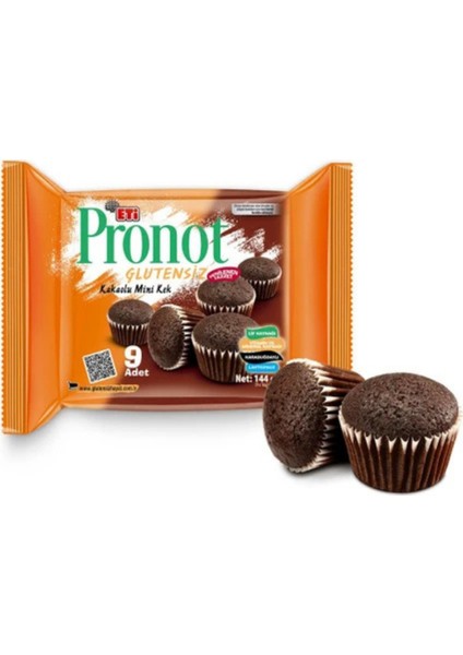 Pronot Glutensiz Kakaolu Mini Kek 144 G x 1 Adet