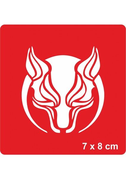 Börü Kurt Stencil Tattoo Geçici Dövme Şablonları Kına Kalıpları