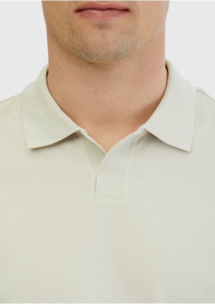 Taş Düz Polo Yaka %100 Pamuk T-Shirt indirimleri