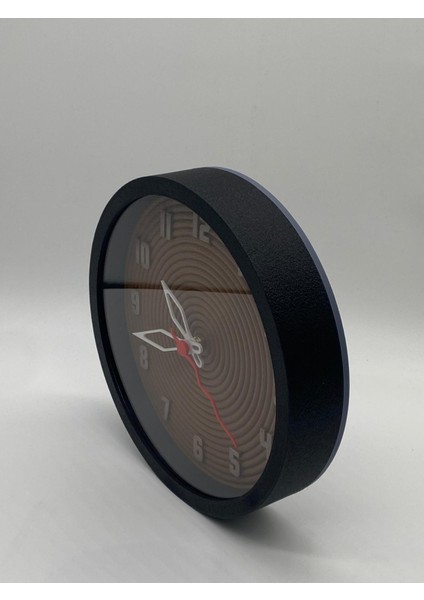Kahverengi Spiral, Siyah Kasa, Modern Duvar Saati fiyatları