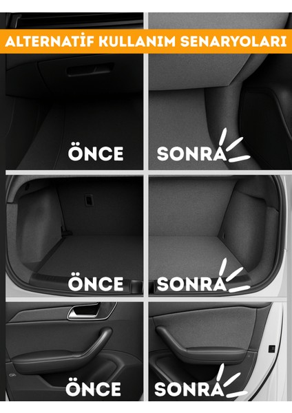 Kendinden Yapışkanlı Bagaj Kaplaması Keçe Oto Zemin Kapı Çatı Dayanıklı Uzun Ömürlü Araç Kaplama 3mm indirimleri