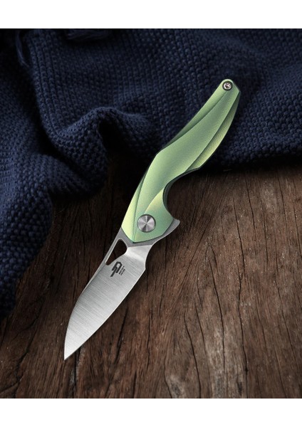 Bestech The Retıculan BT1810C Titanyum Sap CPM-S35VN Çelik Mini Çakı