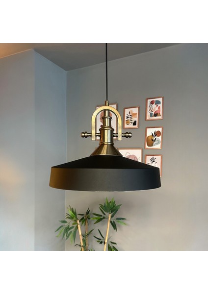 Açe Siyah Tekli Gemici Eskitme Başlık Avize Retro Sarkıt Ofis Showroom Salon Mutfak Avizeleri modelleri