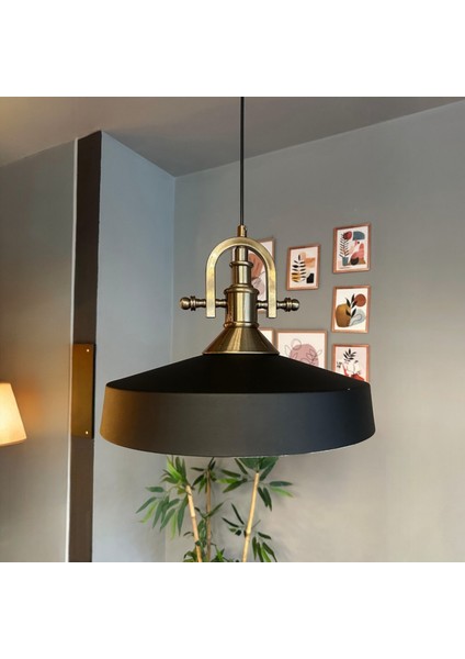 Açe Siyah Tekli Gemici Eskitme Başlık Avize Retro Sarkıt Ofis Showroom Salon Mutfak Avizeleri fırsatları