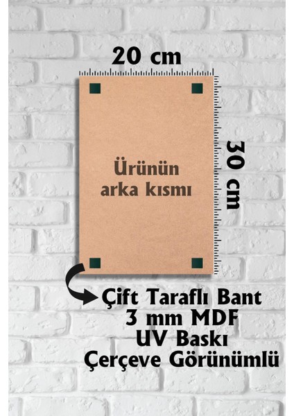 Good Vibes Only Yazılı Çerçeve Görünümlü Dekoratif Ahşap Mdf Tablo 20X30 cm fiyatları