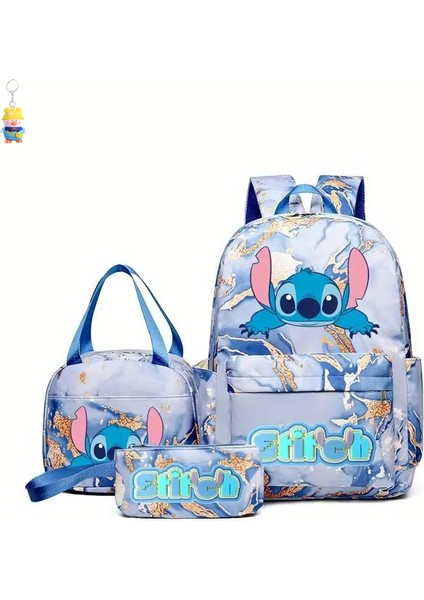 Stitch Öğrenci Okul Çantası, Hafif, Yük Azaltıcı, Birinci Ila Altıncı Sınıf Erkek ve Kız Çocukları Için Büyük Kapasiteli Sırt (Yurt Dışından)