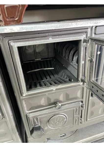 Kuzine Soba - Eko Döküm Tuğlalı - Döküm Soba - CAMSIZ fırsatları