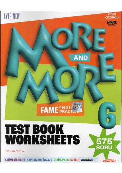 Kurmay Elt More And More 6. Sınıf English Test Book Worksheets 2025