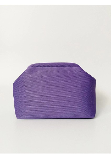 Kadın Lila Clutch Portföy El Çantası