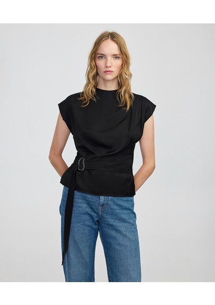 Metal Tokalı Kuşaklı Bluz IW6250006142001 fiyatları