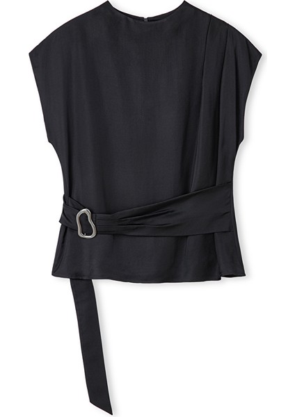 Metal Tokalı Kuşaklı Bluz IW6250006142001 indirimleri