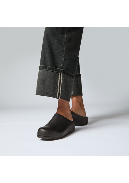 Kadın Terlik 268-001 Fitflop Shuv Leather Black fiyatları