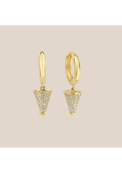 Konik Altın Halka Küpe