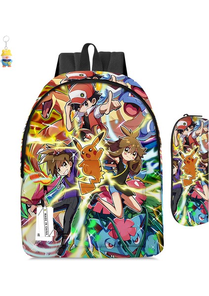 Karikatür Sırt Çantası Iki Parçalı Anime Öğrenci Okul Çantası Kalem Çantası Büyük Kapasiteli Okul (Yurt Dışından)