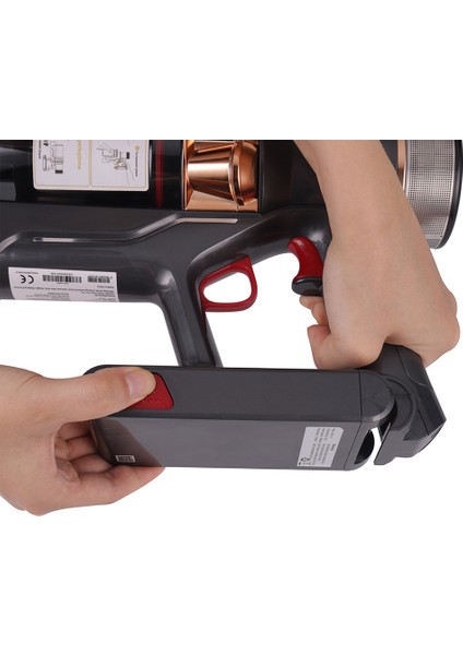 Vion Plus V11 H12 Hepa Mop Başlık Led Işıklı Turbo Başlık Dikey Süpürge