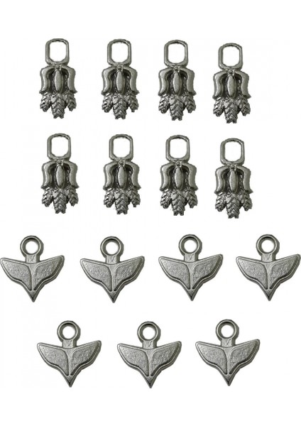 Fermuar Başlık Ucu 15 Adet Gümüş Rengi Kullanım Alanı Mont Çanta Pantolon