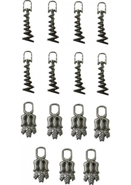 Fermuar Başlık Ucu 15 Adet Gümüş Rengi Kullanım Alanı Mont Çanta Pantolon