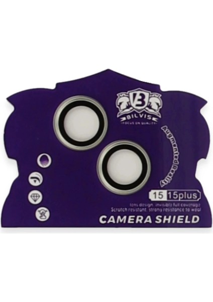 Bfs iPhone 15 Bilvis Titan Kamera Lens - Sarı fiyatları