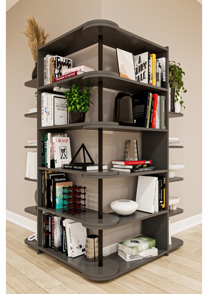 Asra Trend DK-01 Duvar/Köşe Modüler Kitaplık – 176 cm Geniş Ünite, 17 Raflı Salon & Ofis Kitaplığı modelleri