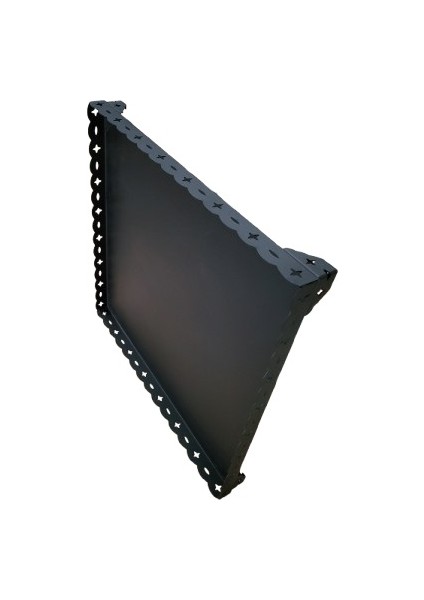Lazer Kesim Mat Siyah Döküm Soba ve Şömine Altlığı 65X65 cm Sac Kalınlığı: 2 mm fiyatları