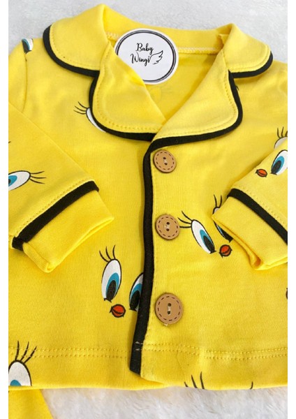 Kız Erkek Unisex Lüx Alt-Üst 2 Parça Desenleri Canlı Pamuklu Pijama Takımı modelleri