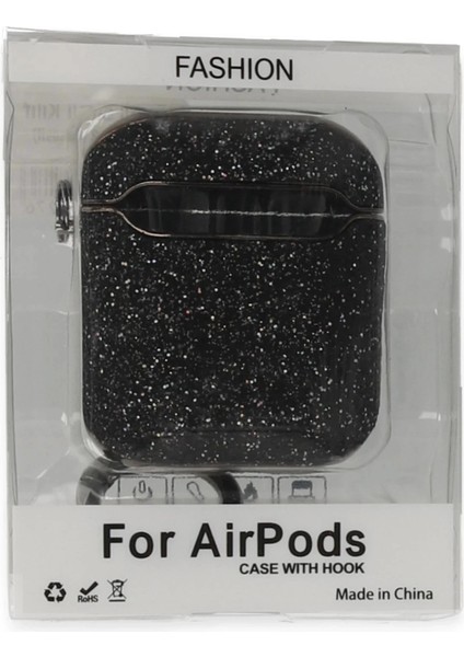 Bfs Airpods 2 (2.nesil) Spell Simli Kılıf - Siyah