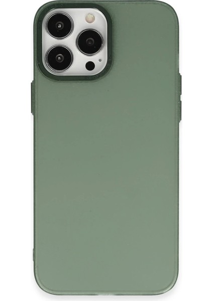 Bfs iPhone 13 Pro Max Kılıf Modos Metal Kapak - Koyu Yeşil