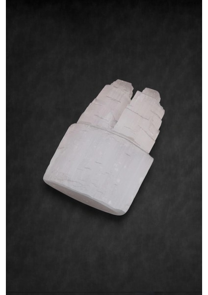 Doğal Beyaz Selenit Ikiz Kule 10 cm fırsatları