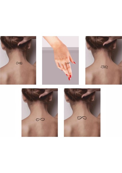 Sonsuzluklar 5'li Set Geçici Dövme Kına Şablonu fiyatları