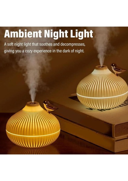 LED Işıklı Şık Tasarımlı Mini Hava Nemlendirici & Difüzör – Gece Lambalı Aromaterapi Buhar Makinesi fiyatları