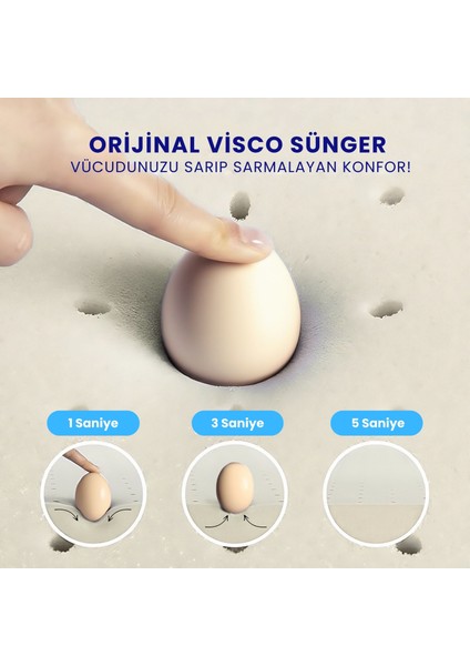 2'li Flex Tam Ortopedik Visco Konforlu Uyku Yastık Kampanyası, Ortopedik, 60 X 40 X 14/11, Turuncu fırsatları