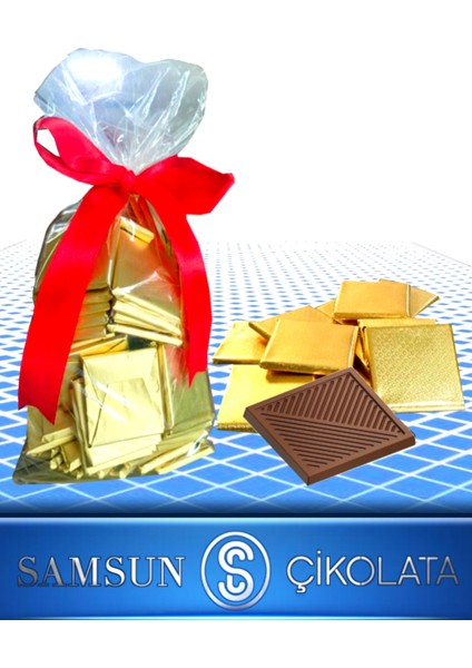 100 Adet (600 Gr) Gold Sargılı Madlen Çikokata