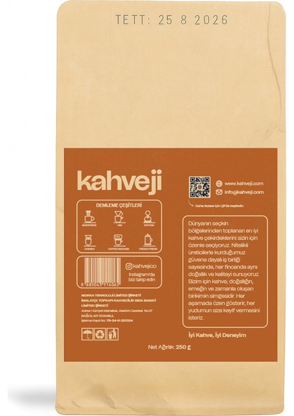 Kolombiya El Lillano 250 gr fiyatları